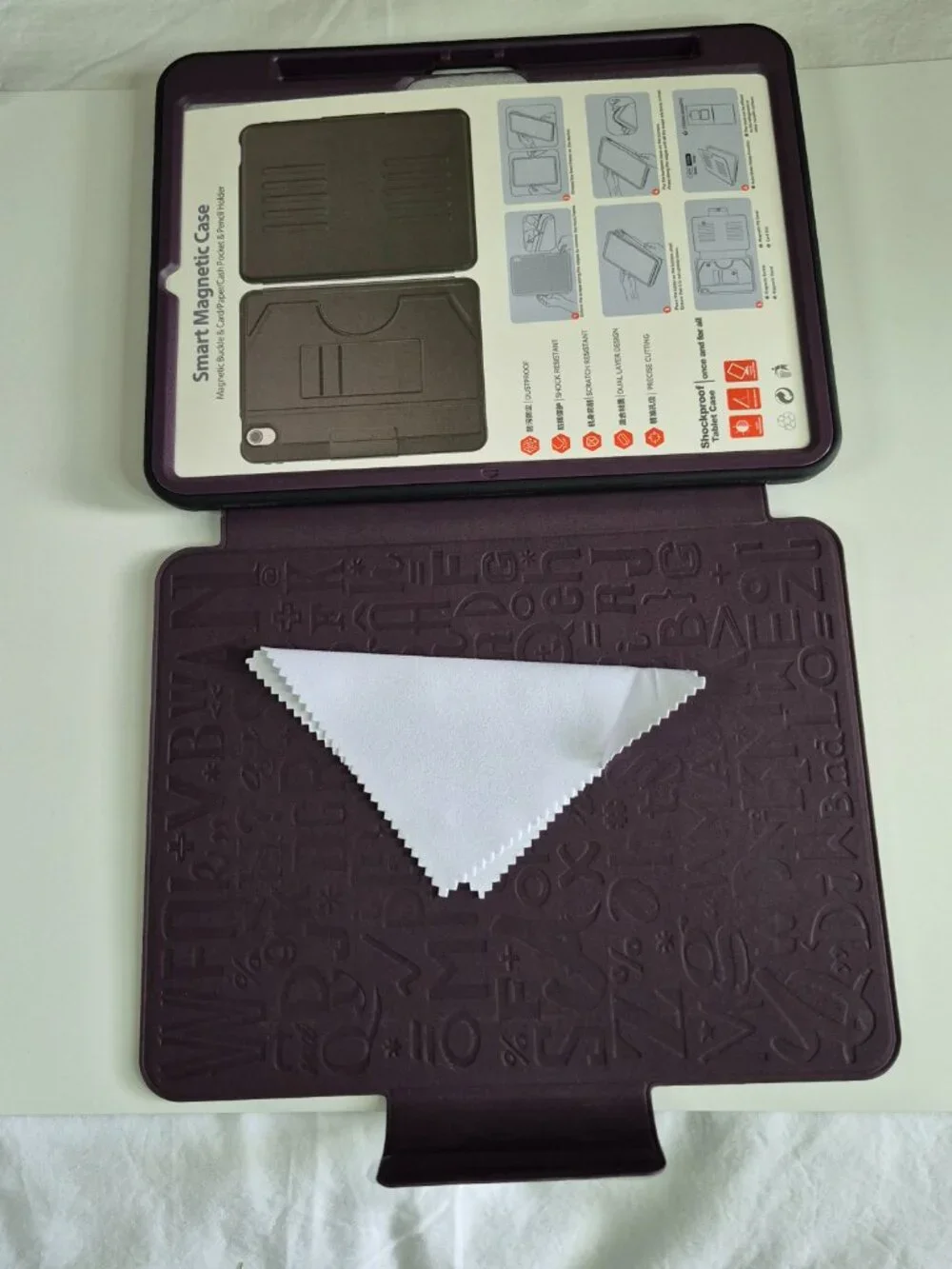 Kaijiabox Case Ipad Pro 11-inch Magnetic Multi-Angle Stand, Purple, NWT